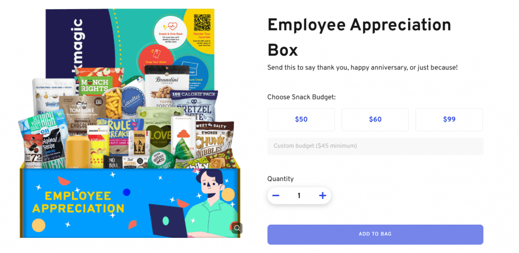 Employee Appreciation Snacks Box